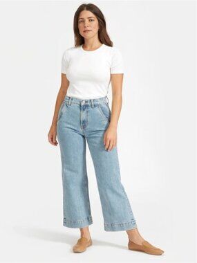 EVERLANE The Wide Leg Jean Size 26 Ankle